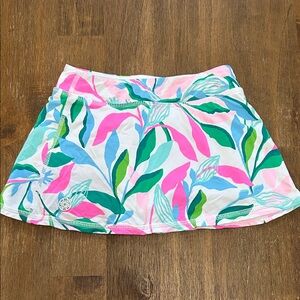 Lilly Pulitzer Colorful Leaf Print Skort